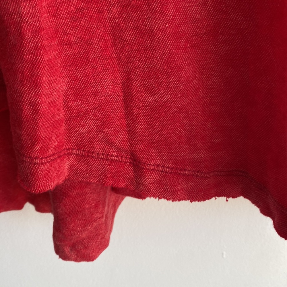 Free People Xs/S Linen Blend Oversized Tunic Tee - Picture 7 of 13